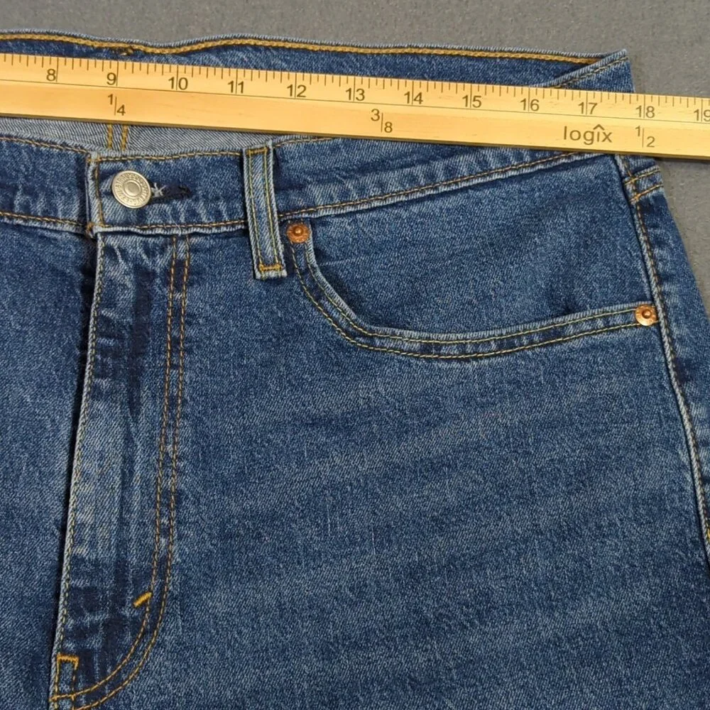 Levi's Jeans Men's 36x30 Blue 505 Regular Fit Straight Leg Denim